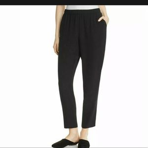 Eileen Fisher Georgette Silk slouchy ankle pants